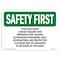 Signmission OSHA, 7" Height, 10" Width, 10" W, 7" H, Landscape, Ethylene Oxide Cancer Hazard & Reproductive OS-SF-D-710-L-10587 - alternate 1